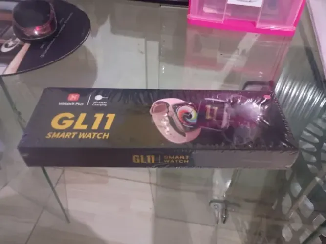 Smartwatch GL11 HiWatch Plus Novo Lacrado - Carregamento sem Fio