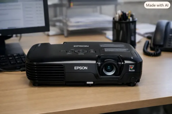 Projetor Epson Powerlite S10+ Usado com controle.