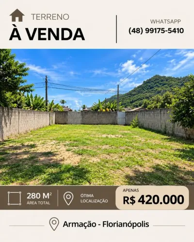 Terreno à venda no bairro Armação, Florianópolis | SC