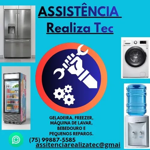 Técnico em refrigeração, geladeira, máquina de lavar, freezer, microondas tanquinho.