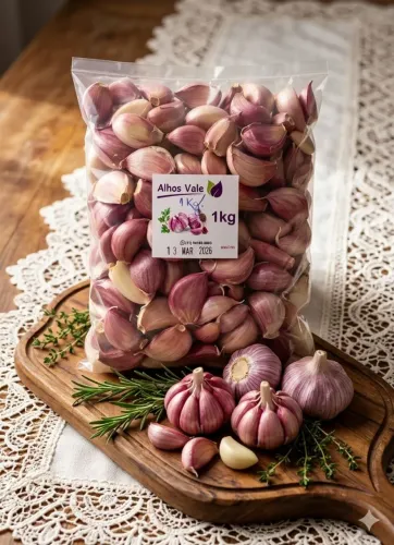 1Kg Alho Roxo Debulhado em Dentes