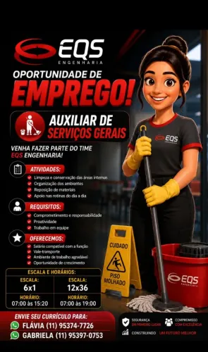 Auxiliar serviços gerais 