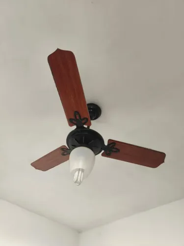 Ventilador de Teto 3 Pás Madeira Mogno