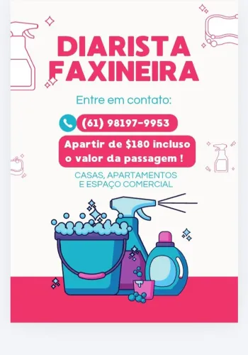 Faxineira, Diarista, Cozinheira, Babá
