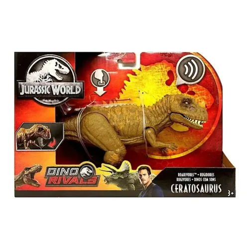 Jurassic World Ceratossauro / Ceratosaurus (marron) - Mattel Original e Lacrado de Fabrica