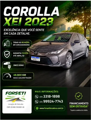 Toyota Corolla XEI 2.0 Flex 16V Aut. 2023