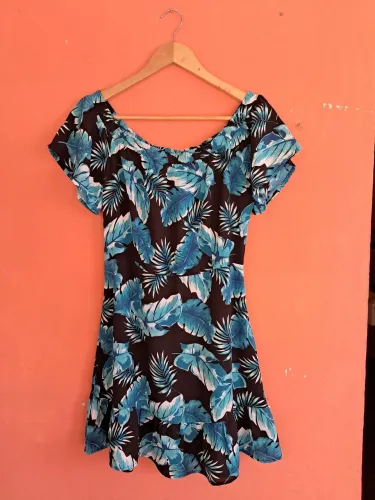 Vestido curto estampado