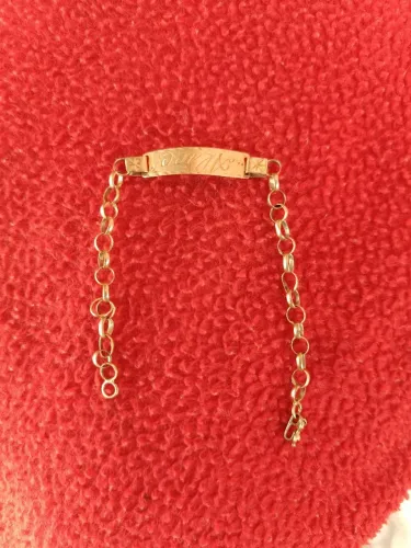 Pulseira de ouro 18k infantil