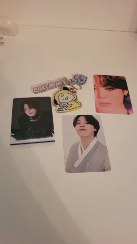 Kit Jimin: 1 chaveiro e 3 lomocards