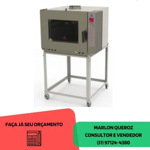Forno Turbo 5 Esteiras a Gás Progas