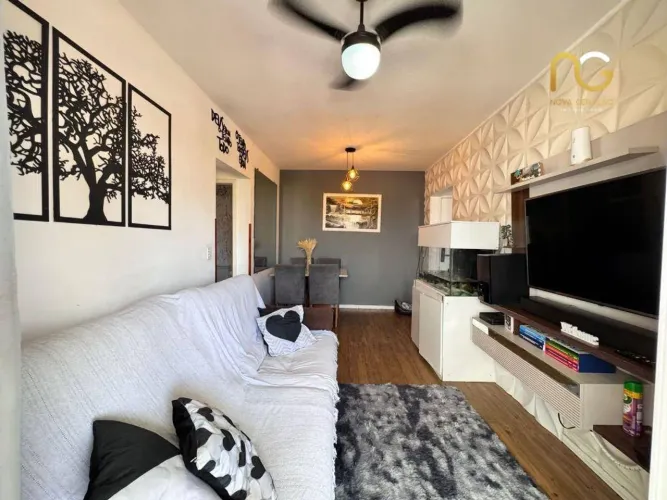Apartamento com 2 dormitórios à venda, 79 m² por R$ 435.000,00 - Vila Guilhermina - Praia