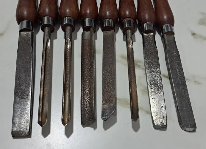 Kit formão goiva 8 peças 