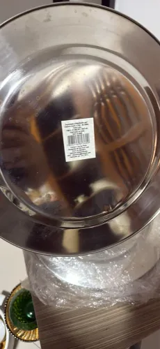 Jogo de sousplast em aço inox 