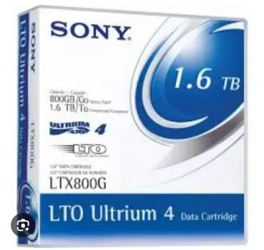  Kit 5 Fitas de Dados Sony LTO Ultrium 4 LTX800G 1.6TB Novas