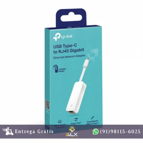 Adaptador de Rede Gigabit Tipo c - 10/100/1000mbps Tp-link Ue300c *ENTREGA GRÁTIS*