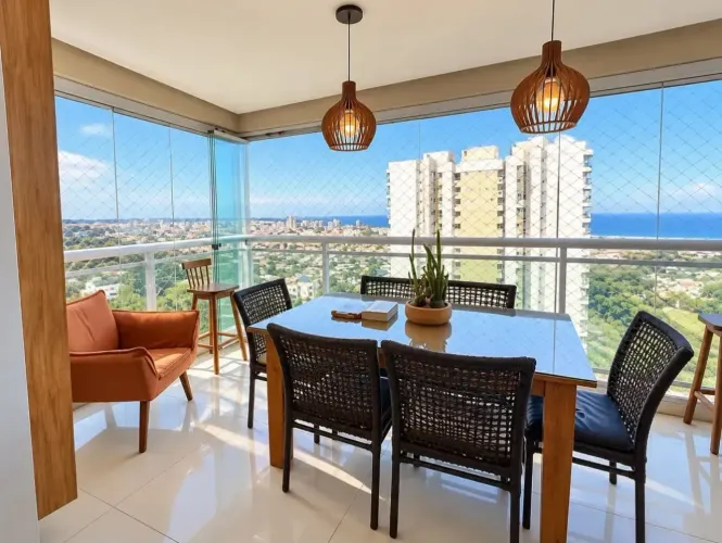 APARTAMENTO VISTA MAR PIATÃ | JAGUARIBE | 3/4 SENDO 2 SUÍTE | VARANDA | ANDAR ALTO | 2 VAG