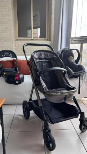 Travel System Safety 1st Discover Trio Isofix - Carrinho + Bebê Conforto + Base