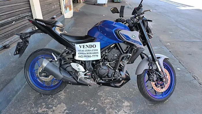 Vendo Yamaha mt-03 ano 21/22 moto super Nova 7100 km rodados