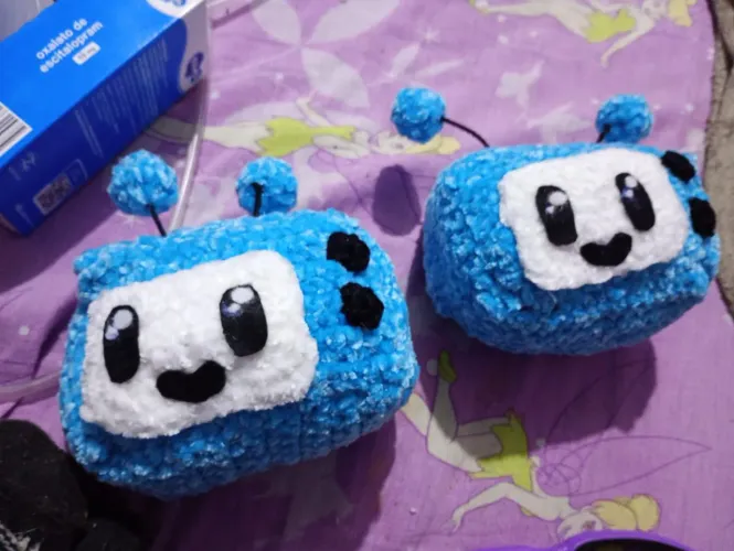Tv amigurumi crochê pelúcia