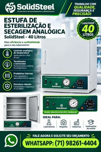 Estufa esterilização 