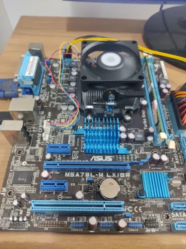 Kit placa mãe + processador + memoria
