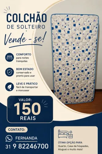 Colchão de solteiro