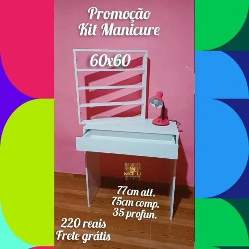 Promoção kit mesa manicure