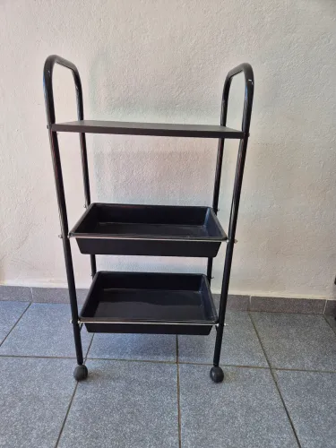 Carrinho auxiliar preto