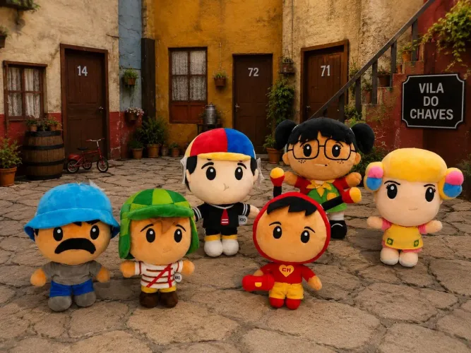 Super kit turma do chaves São 12 pelúcias pra você colecionar