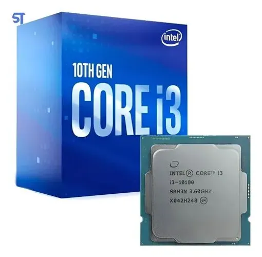 Processador Intel Core i3-10100 10ª Geração - 4 Núcleos, 8 Threads, com Vídeo Integrado