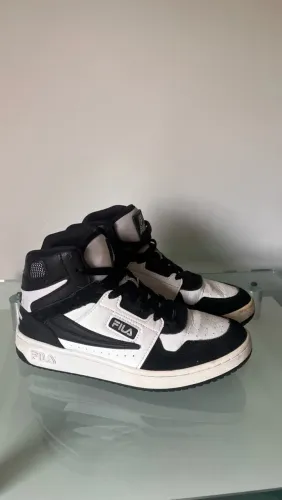 Tênis Cano Médio Fila Acd Mid Feminino - Preto+Branco - Tam 36