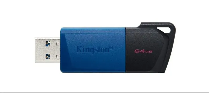 Pendrive 64Gb Kingston DTXM Preto com Azul