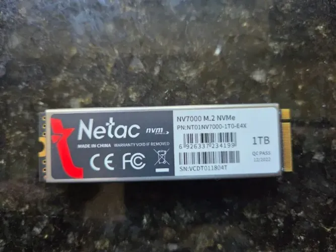SSD 1tb NETAC NV700 NVME 7000mbs PCI 4.0 - Compativel PS5