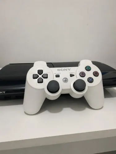 Ps3 super slim 500gb, novo zero destravado 50 jogos completo