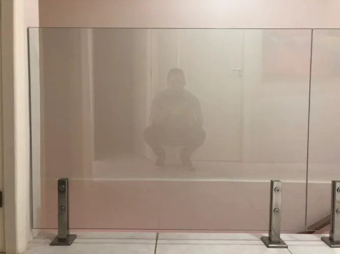 Guarda-corpo com fixação com torre inox
