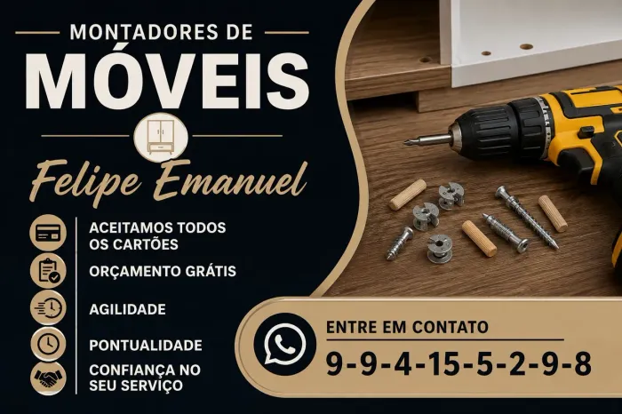 Montador de moveis em NATAL