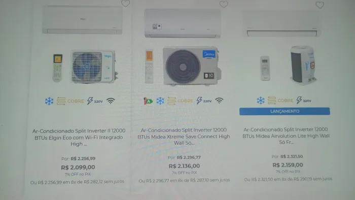 Split 9.000 BTUs Midea