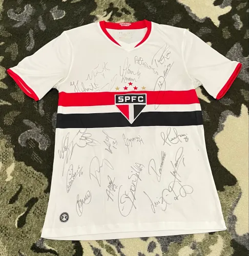 Camisa oficial S.P.F.C autografada