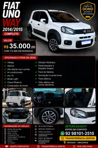 Fiat Uno WAY Celeb. 1.0 EVO Fire Flex 8V 5P 2015