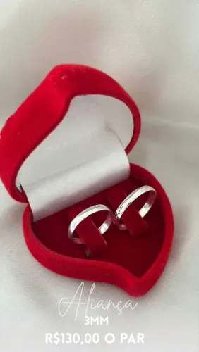 Aliança Boleada 3mm (Prata 925)