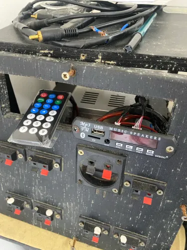 Placa MP3 já com o cabo RCA