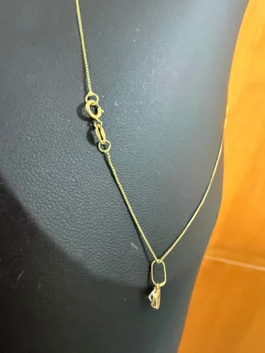 Corrente Veneziana de ouro 18k procedência garantia eterna