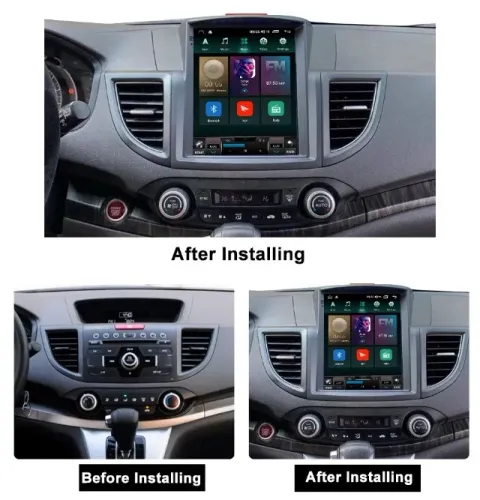 Central Multimídia Hi-Fi Tesla - Honda CRV 2012-2016 vertical 10"