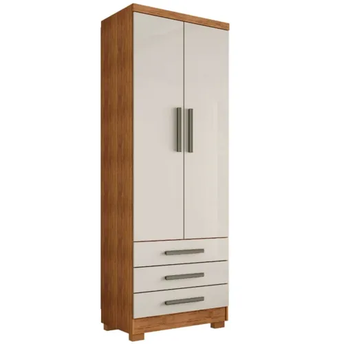 Guarda Roupa Floripa Solteiro 2 Portas 3 Gavetas Rud Rack / pronta entrega