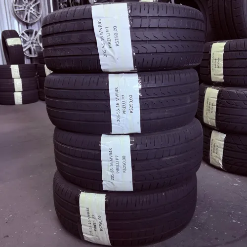 4 PNEUS 205 55 16 PIRELLI USADOS civic/golf/bora/virtus/polo/corolla