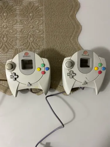 Dois controles Originais Sega Dreamcast