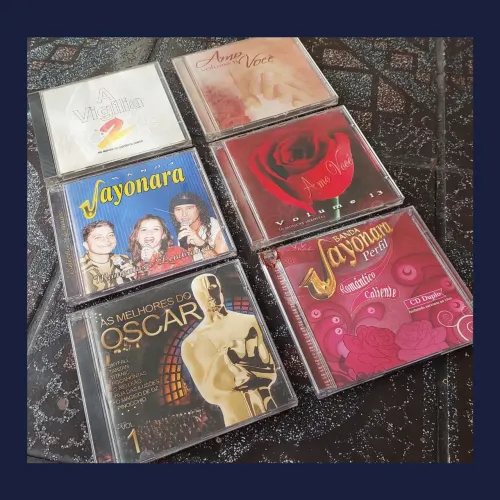 6 CDs antigos para colecionadores (buscar/enviar app no Marco, Pix)