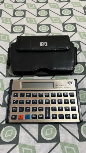 Calculadora financeira HP 12C Prestige Capa Couro