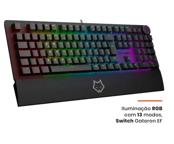 Teclado Mecânico Gamer Husky Anchorage RGB (Novo / Sem Uso)