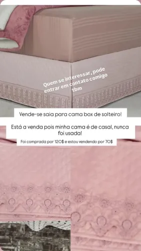 Saia de cama Box Solteiro
